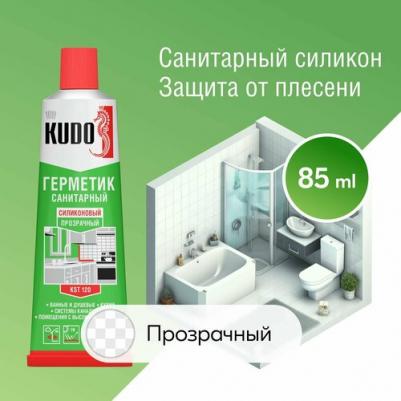 Герметик силиконовый санитарный прозрачный 85мл KSТ-120