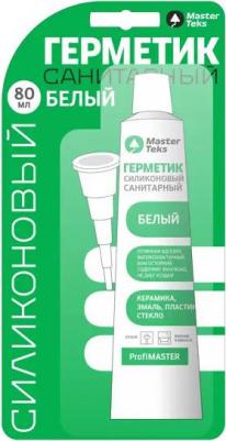 Герметик силиконовый санитарный белый 80 мл – фото 2