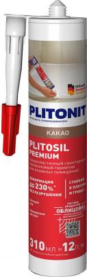Герметик силиконовый затирка PlitoSil Premium какао 310 мл