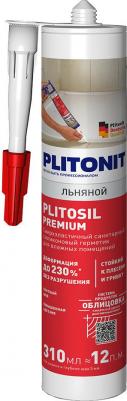Герметик силиконовый затирка PlitoSil Premium льняной 310 мл
