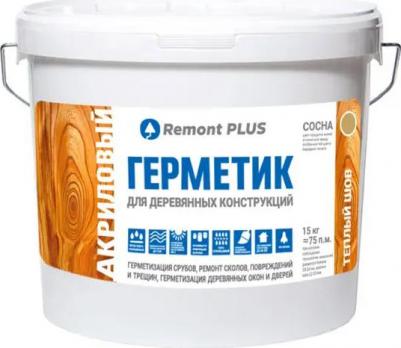 Герметик акриловый для деревянных конструкций межшовный сосна 10 л