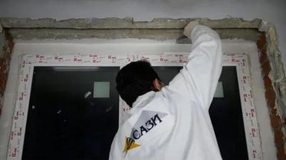 Герметик акриловый для окон Стиз В цвет светло-серый 0.9 кг – фото 3