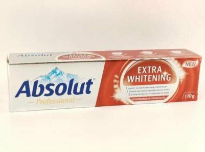 Абсолют Зубная паста Professional Extra Whitening, 110 г, 3 штуки