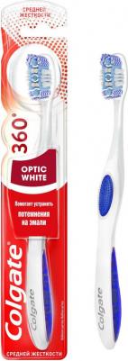 360 Зубная щетка, optic white средняя – фото 17