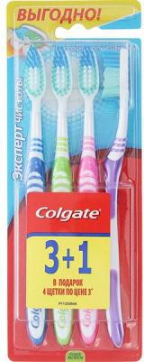 Зубная щетка Эксперт Чистоты многофункциональная средней жесткости промоупаковка, 4 шт – фото 2