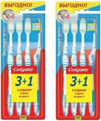 Зубная щетка Эксперт Чистоты многофункциональная средней жесткости промоупаковка, 4 шт – фото 14