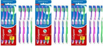 Зубная щетка Эксперт Чистоты многофункциональная средней жесткости промоупаковка, 4 шт – фото 16