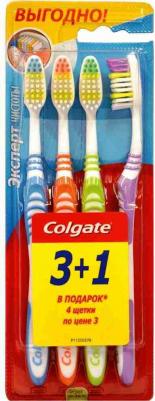 Зубная щетка Эксперт Чистоты многофункциональная средней жесткости промоупаковка, 4 шт – фото 19