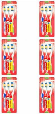 Зубная щетка Классика Здоровья многофункциональная средней жесткости промоупаковка, 3 шт – фото 19