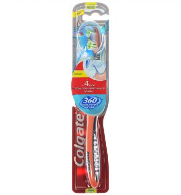 Зубная щетка Суперчистота 360 средняя, цвет: красный – фото 9