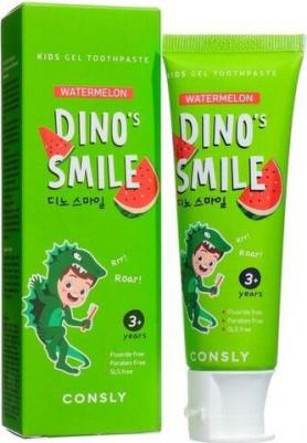 Детская гелевая зубная паста Dino's smile c ксилитом и вкусом арбуза, 60 г – фото 5
