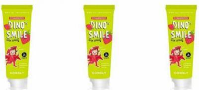Детская гелевая зубная паста Dino's smile c ксилитом и вкусом клубники, 60 г – фото 2
