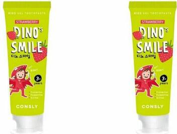 Детская гелевая зубная паста Dino's smile c ксилитом и вкусом клубники, 60 г – фото 6