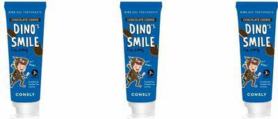 Детская гелевая зубная паста Dino's smile c ксилитом и вкусом шоколадного печенья, 60 г – фото 4