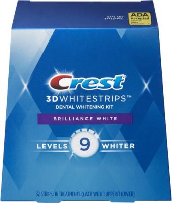 Отбеливающие полоски для зубов 3D Whitestrips Brilliance White, 16 пакетиков – фото 2