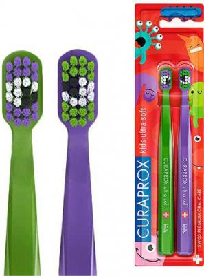 Набор зубных щеток (2 шт.) CS Kids Duo Little Bacterias Edition – фото 1