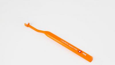 Щётка зубная CS708 для имплантов и ортоконструкций, оранжевая – фото 6