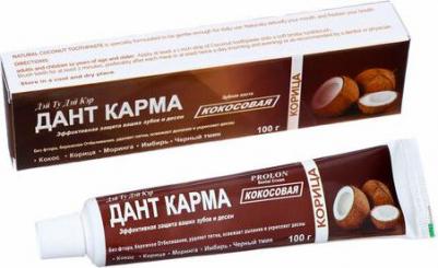 Зубная паста Данта Карма Кокосовая, 100 гр (комплект из 11 шт)