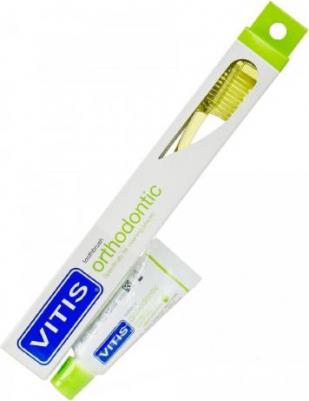 Щётка зубная ортодонтическая Vitis Ortho access в твердой упаковке – фото 1