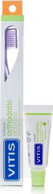 Щётка зубная ортодонтическая Vitis Ortho access в твердой упаковке – фото 2