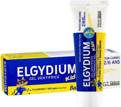 Эльгидиум зубная паста-гель для детей от 2 до 6лет защита от кариеса Кидс банан туба 50мл – фото 15
