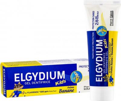 Эльгидиум зубная паста-гель для детей от 2 до 6лет защита от кариеса Кидс банан туба 50мл – фото 20