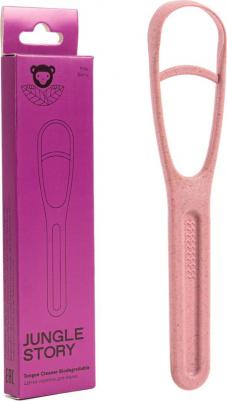 Скребок-щетка для языка из растительных материалов Розовый – фото 4