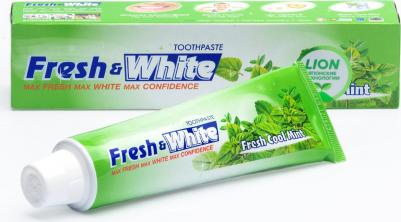 Fresh & White Cool Mint - Зубная паста - мятная свежесть, 160гр., Таиланд – фото 2