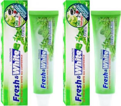 Fresh & White Cool Mint - Зубная паста - мятная свежесть, 160гр., Таиланд – фото 9