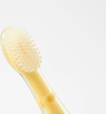 Зубная щетка детская силиконовая с ограничителем – фото 2