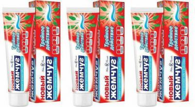 Зубная паста, Тройное действие, 75 мл, 3 шт