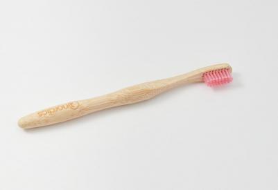Бамбуковая зубная щетка Pink bristles 1 шт – фото 8