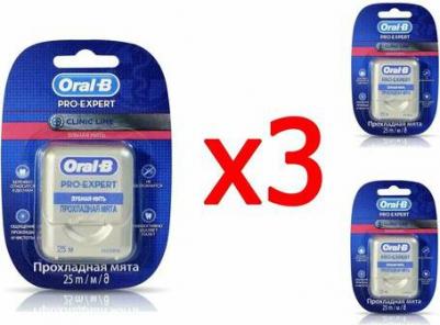 Зубная нить Про Эксперт Клиник Лайн, мятная, 25 м – фото 4