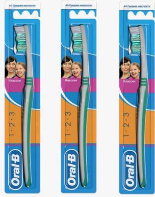 Зубная щетка Classic 3-Effect средняя жесткость, 1шт – фото 4