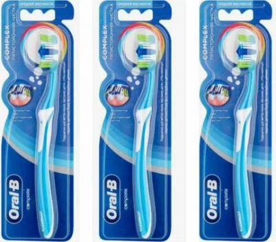 Зубная щетка Комплекс, пятисторонняя чистка 40 средняя 1 шт – фото 6