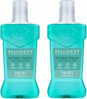 Ополаскиватель для полости рта Profi Защита от бактерий, 250 мл, 2 шт – фото 1
