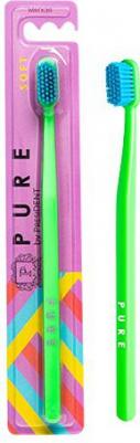 Зубная щетка Pure мягкая, цвет: зеленый – фото 1