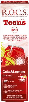 Зубная паста для детей 8-18лет, кола и лимон 74г – фото 7