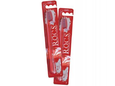 зубная щетка классическая средняя Red Editon (красная), 1 шт – фото 9