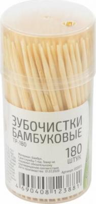 Зубочистки TP-180, бамбуковые, 180 штук – фото 1