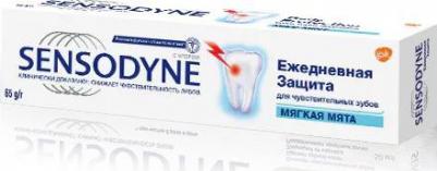 Зубная паста ежедневная защита для чувствительных зубов мягкая мята 65г – фото 11