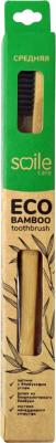 Зубная щетка Eco Bamboo с щетиной и бамбуковым углем средней жесткости