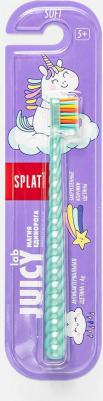 Детская зубная щетка серии JUICY LAB " UniMagic / Магия единорога" с ионами серебра. жемчужно-зеленая/фиолетовая – фото 5