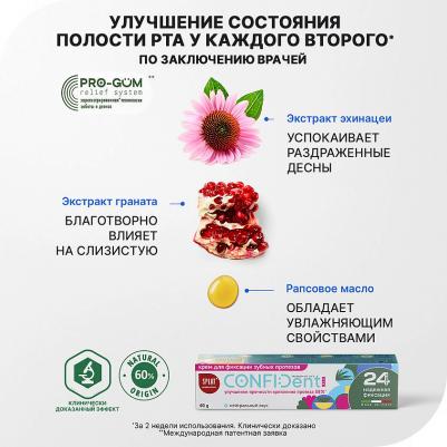Конфидент Фикс крем для протезов нейтральный вкус 40г – фото 8