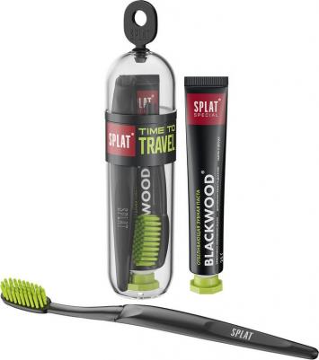 Набор дорожный blackwood / черное дерево зубная щетка/зубная паста 25г