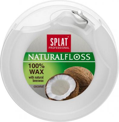 Объемная зубная нить, DentalFloss Natural Wax, с ароматом кокоса, 40 метров, 50 г – фото 7