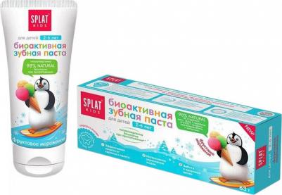 Зубная паста для детей 2-6лет KIDS Фруктовое мороженое 50мл, упак – фото 11