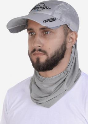 Кепка c боковыми отражателями и антимоскитным бафом КА-17CC, Серый – фото 1