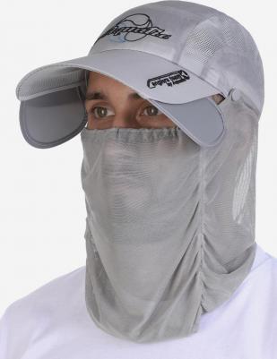 Кепка c боковыми отражателями и антимоскитным бафом КА-17CC, Серый