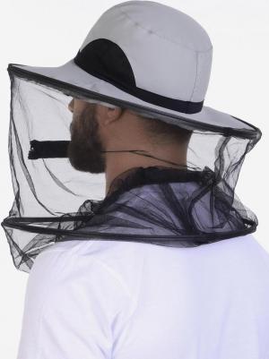 Шляпа антимоскитная складная КА-19СС, Серый – фото 3